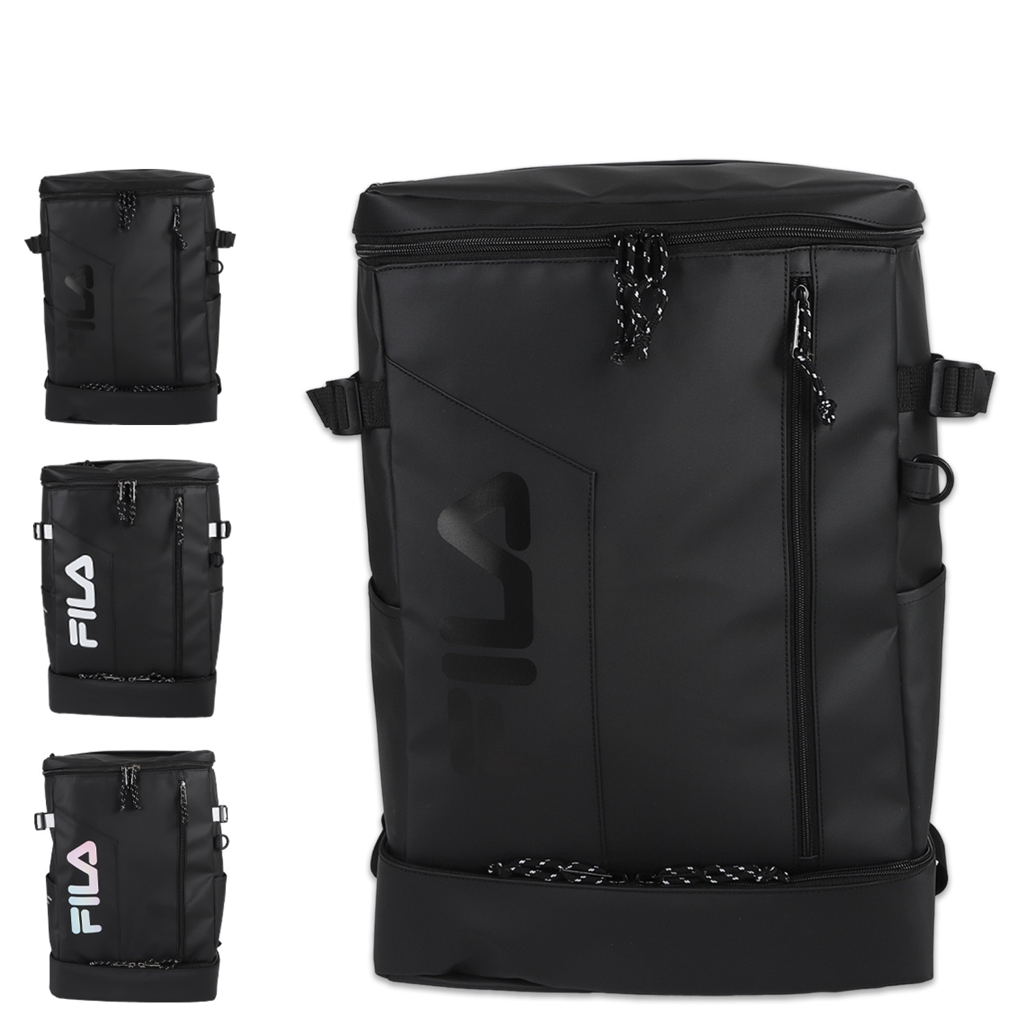 リュック バッグ バックパック サイン メンズ レディース 35L ボックス型 撥水 軽量 ブラック 黒 7763