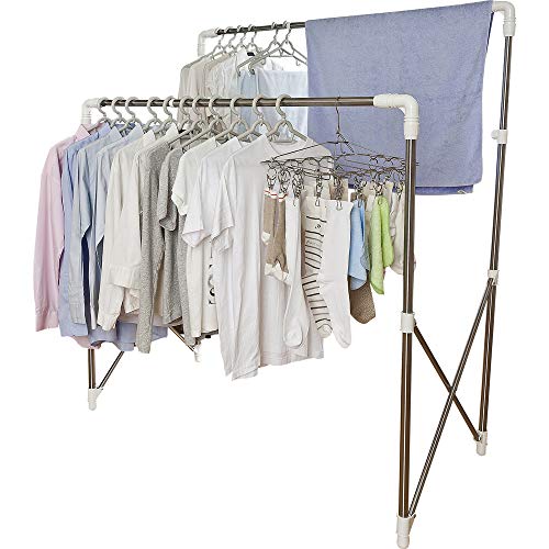 アイリスオーヤマ 洗濯物干し 布団干し 室内物干し 物干しスタンド 約4人用 多機能物干し 簡単組み立て 伸縮タイプ 幅97150cm SMH-150R