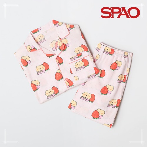 SPAO公式 壊れたクマ マンゴミ 長袖パジャマ (PINK)