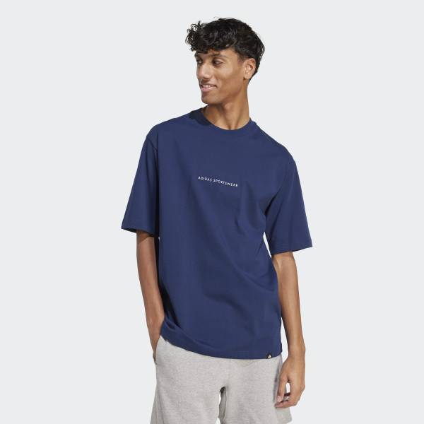 アディダスユニセックスコットンTシャツ JJ3972 コードドゥードルキャンプグラフィック t シャツ