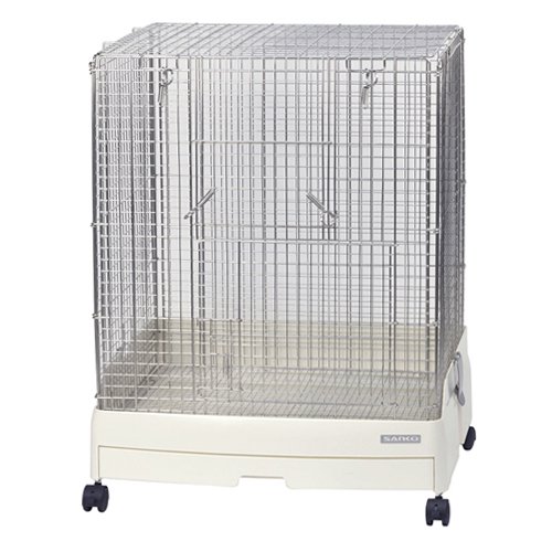 三晃商会　イージーホーム　ステンレス　６０ハイメッシュ　ＷＨ（ホワイト）（６２X５０．５X７８ｃｍ）　チンチラ　モモンガ　ケージ　ＣＲＣ50―65―15―10―00