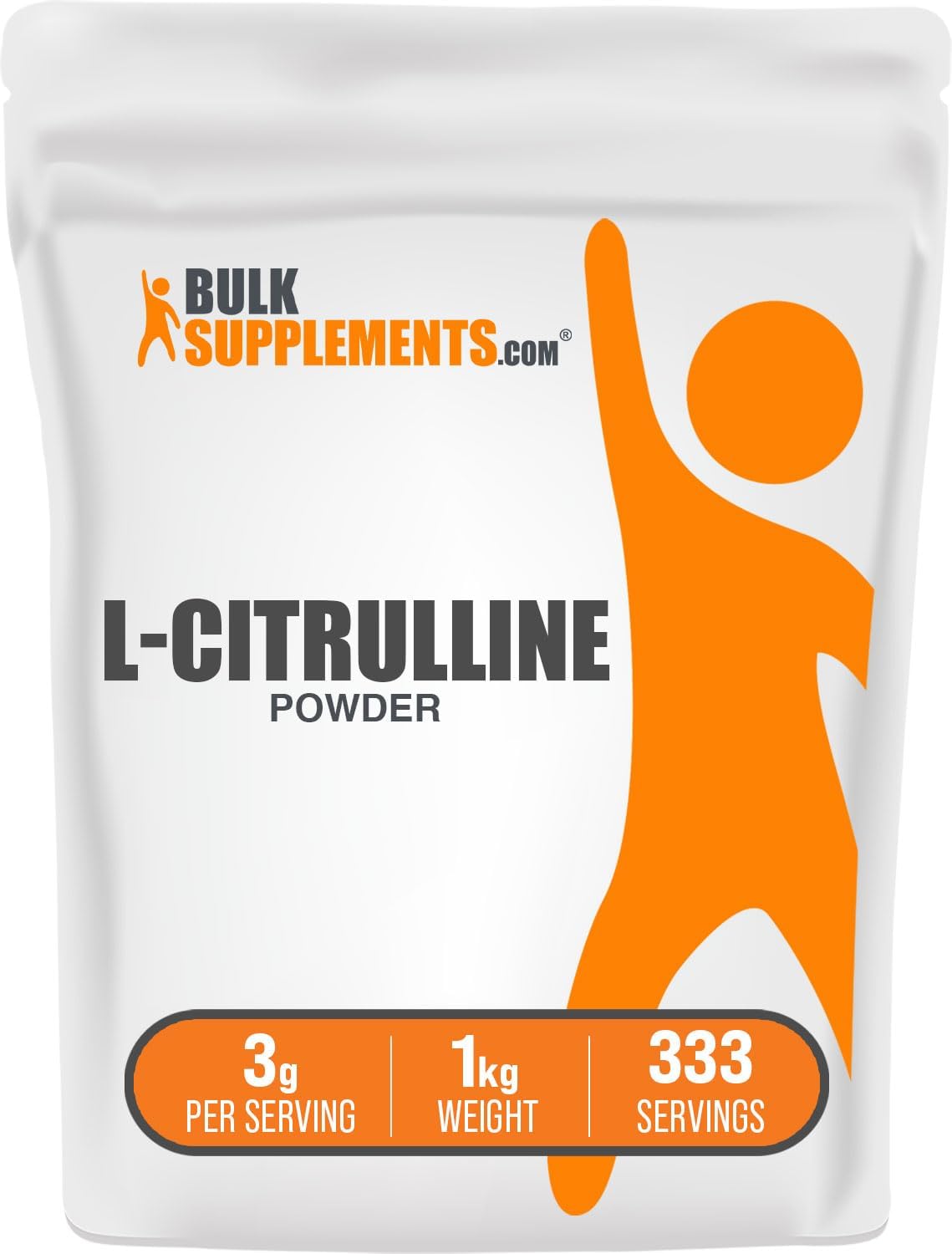 BulkSupplements.com L-Citrulline Powder - Citrulline Supplement, Nitric Oxide Supplement 1kg