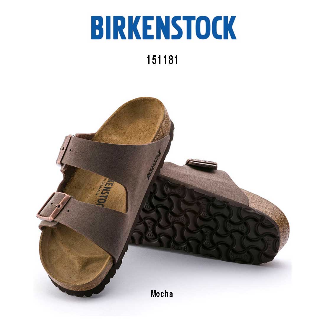 BIRKENSTOCK アリゾナ ストラップ サンダル ビルコフロー ヌバック ユニセックス Arizona 151181 Regularサンダル