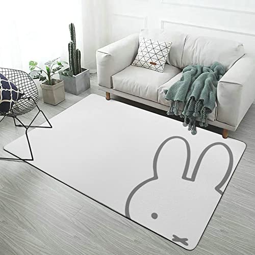 ミッフィー ラグ カーペット 洗える ラグマット 滑り止め付 絨毯 防ダニ 抗菌 防臭 ふわふわ おしゃれ フランネルラグ 夏用 防音 洗えるラグ マット オールシーズン 北欧 長方形 150×100