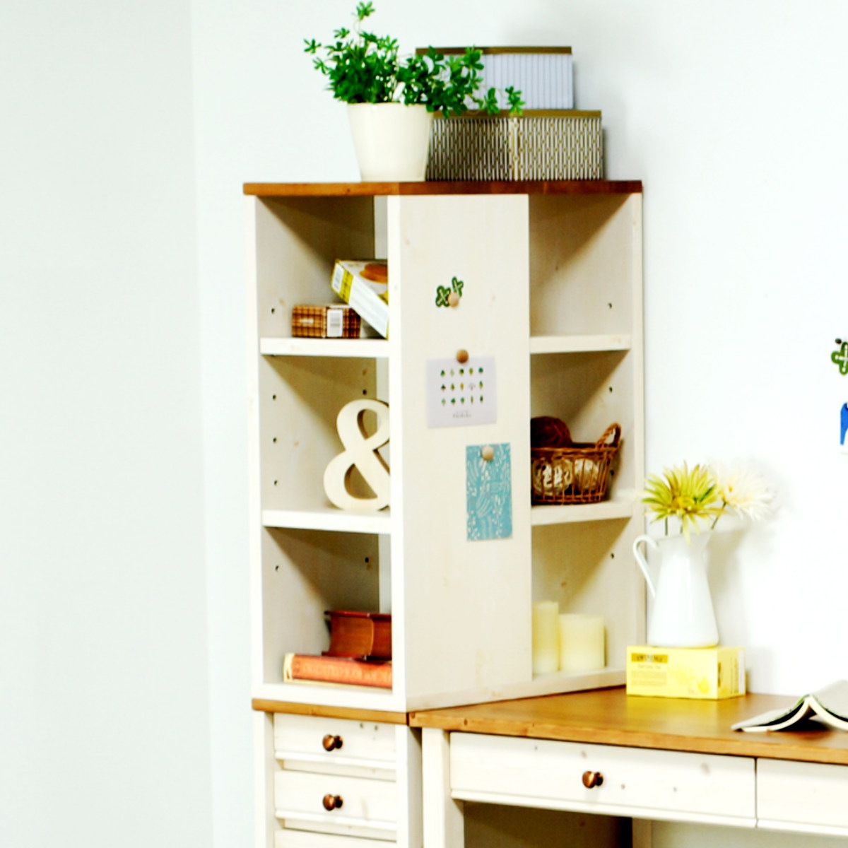 オープンラック 幅30cm シェルフ 学習机 トライP専用 ラック 棚 収納 木製 天然木 本棚 デスク横 スリム 木製ラック コンパクト マグネット対応 完成品 整理 整頓 ウッドラック