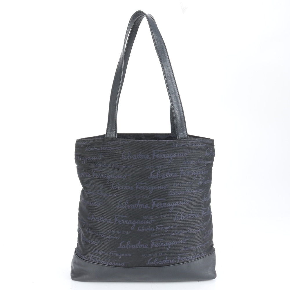 美品 レザー×キャンバス トート バッグ ショルダー ビジネス 通勤 書類鞄 A4 メンズ ECE CN8-9 中古