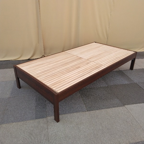 シングル ベッドフレーム 細すのこヘッドレスベッド ベッド台 フレームのみ 一人暮らし ワンルーム おしゃれ