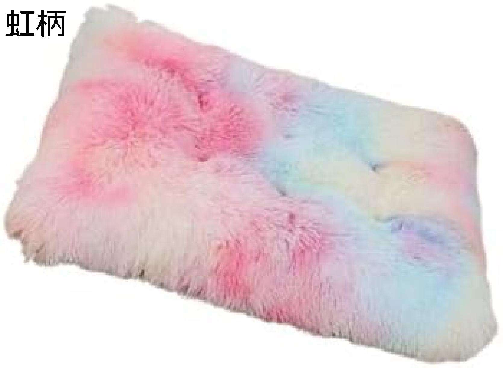 ペットクッション 猫犬ペットベッド スクエアマット ふんわり 滑り止め ベッドペット 犬 マット 暖かい 防寒 毛むくじゃら寝籠 クッション 室内用 秋冬用