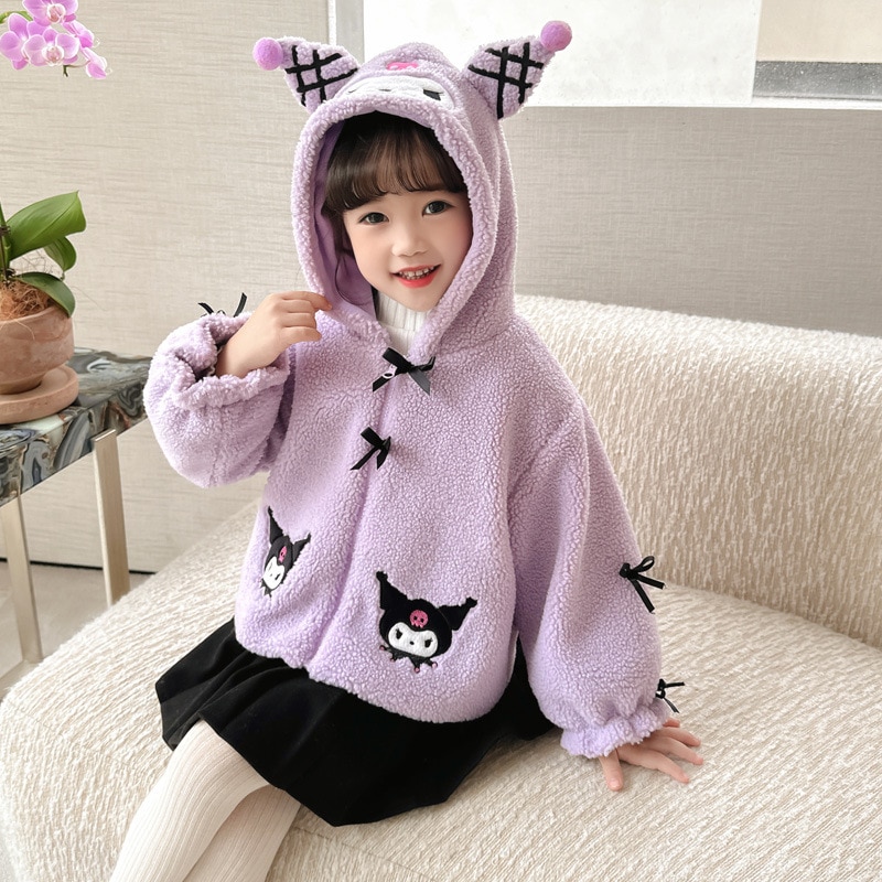 女の子フリースジャケット2024年秋冬新作子供クロミ増厚服ベビー冬ラムウールトップ 5,229円
