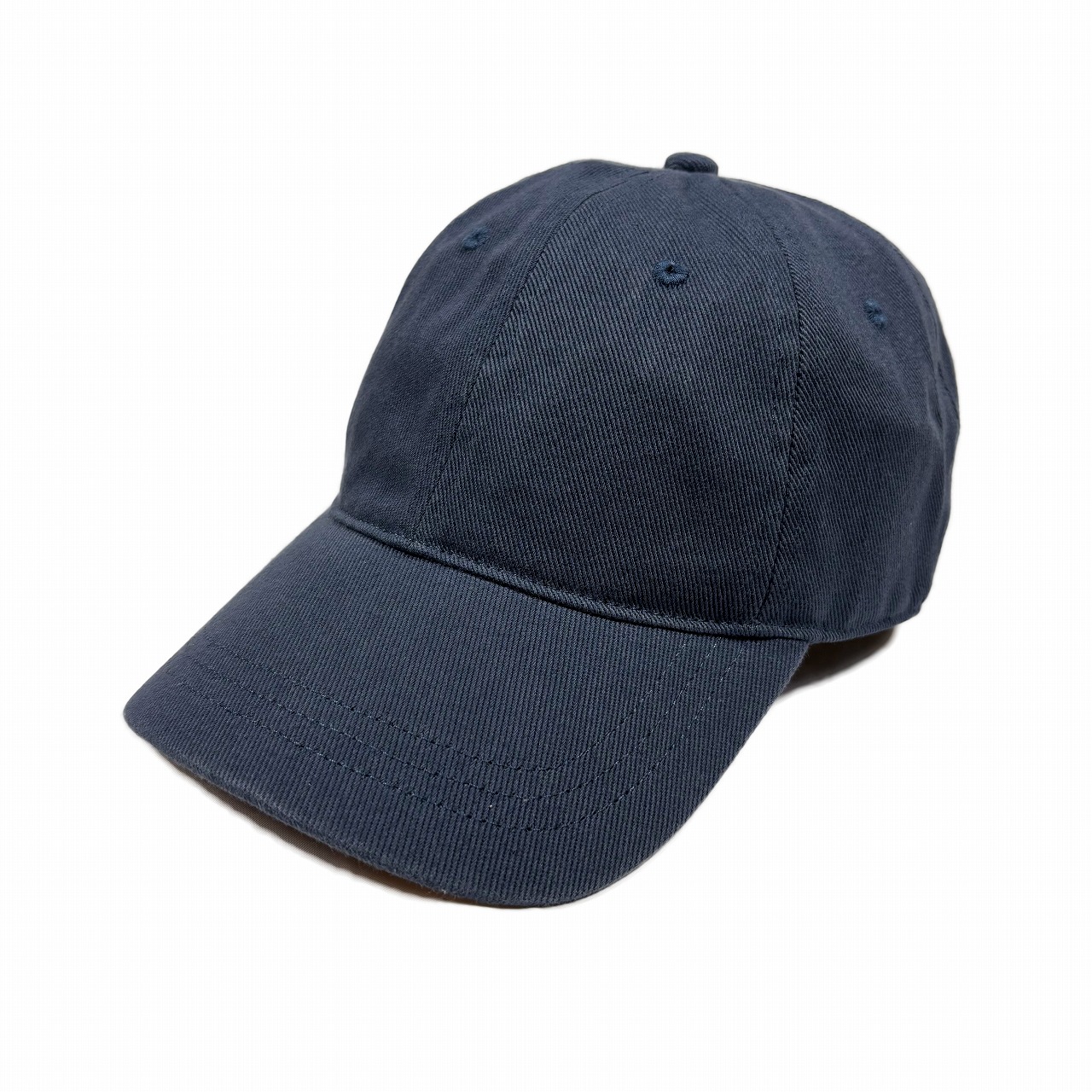 メンズ 無地 ベースボールコットンキャップ 帽子 ネイビー