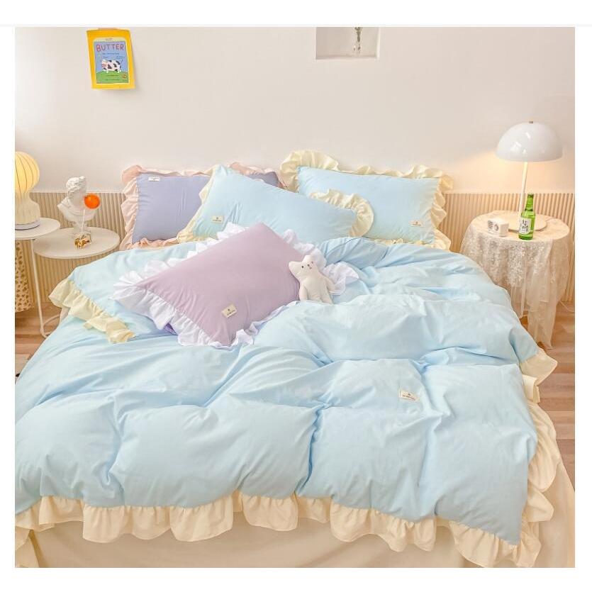 布団カバーセット 3点セット シングル 可愛い 北欧風 掛け布団カバー 敷き布団カバー シーツカバー 枕カバー フラットシーツ オシャレ 洗える 通気 柔らか