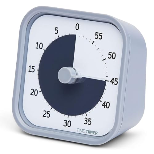 Time Timer タイムタイマー(TIME TIMER) 勉強タイマー MOD Home Edition モッド ペールグレー 9cm 60分 学習アラーム TTM9-HPS-W