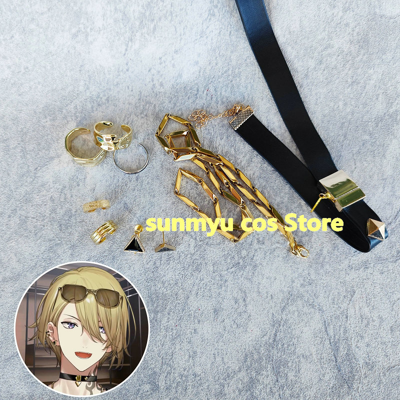 バーチャルYouTuber　にじさんじ　Luxiem luca　イヤリング　指輪　チョーカー　ネックレス　コスプレ道具　アクセサリー