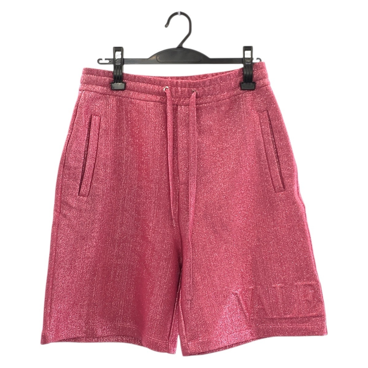 美品 サイズXS ピンク メタリック コットン/ナイロン パンツ ハーフパンツ メンズ 506848