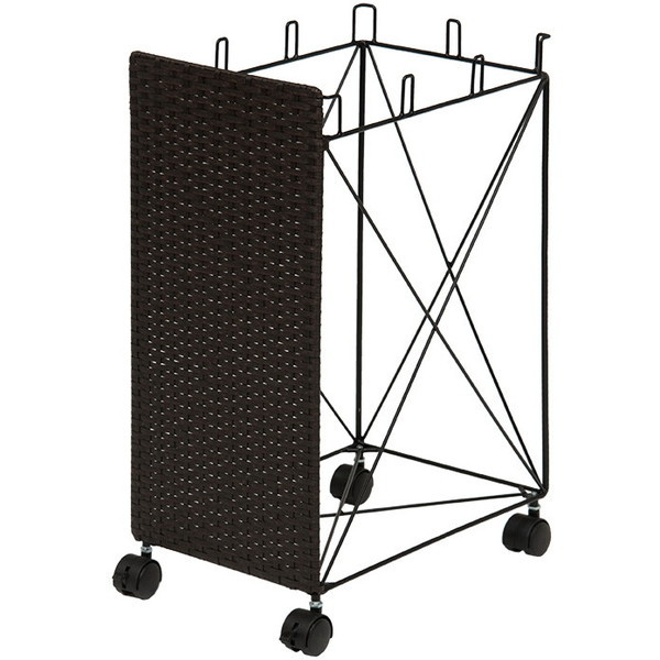 RUD-2424DBR 分別ごみ箱ラック ダークブラウン メーカー直送