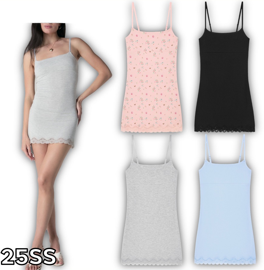 HEART LACE CAMI DRESS