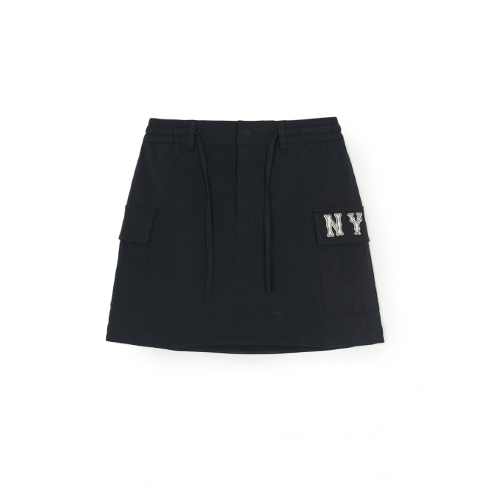 MLB ベーシッククーパーズカーゴミニスカート NY (ブラック)