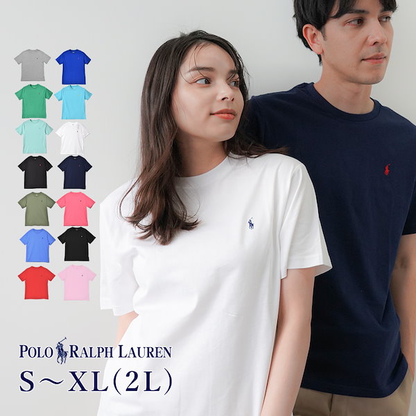 Qoo10] Ralph Lauren ワンポイント クルーネック 半袖Tシャツ