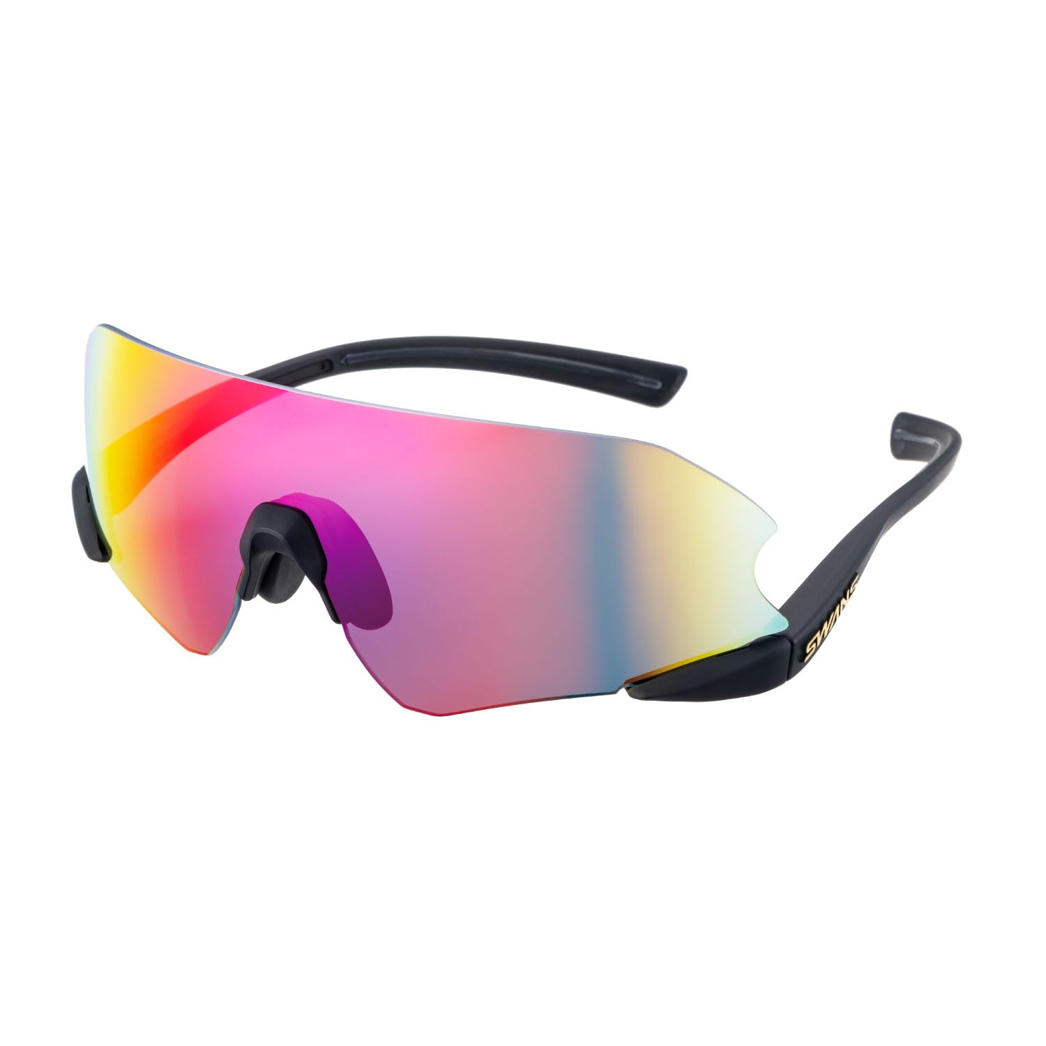 スワンズ スポーツ サングラス 日本製 ミラーレンズ E-NOX NEURON G3 イーノックス ニューロン ランニング マラソン テニス ゴルフ 野球 ENNG3-1701 MBK 大人用 メンズ
