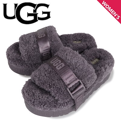 Qoo10] UGG : サンダル レディース 厚底 ファー フラ : シューズ