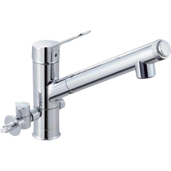 JF-AJ461SYXBV-JW ハンドシャワー付浄水器内蔵型シングルレバー水栓(分岐形) AJタイプ(エコハンドル) ワンホールタイプ