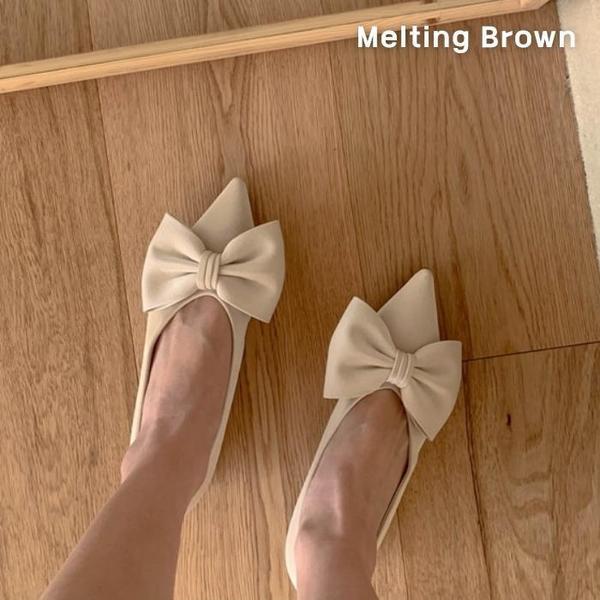 ラブリービッグリボンデイリーフラットシューズ2color