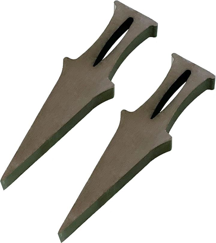 クサビ 薪割り アウトドア キャンプ 薪割り道具 薪割り機 林業 楔 斧 鉈 オノ ナタ アックス 焚き火 薪ストーブ 暖炉 苦無 クナイ 9navi chopper(ダークシルバー)