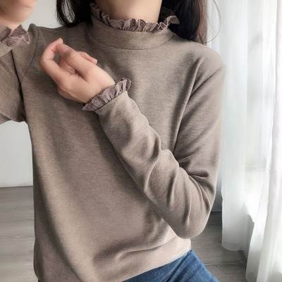 半ハイネック 長袖 リブ トップス インナー レディース プルオーバー 襟付き パンチングレース 中厚手 かわいい 大人可愛い きれいめ シンプル カジュアル 上品 おしゃれ レトロ ガーリー 無地 5,481円