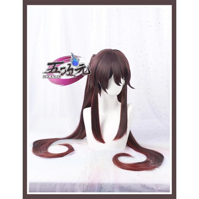 三分妄想　原神　コスプレ　胡桃　フータオ 　ウィッグ