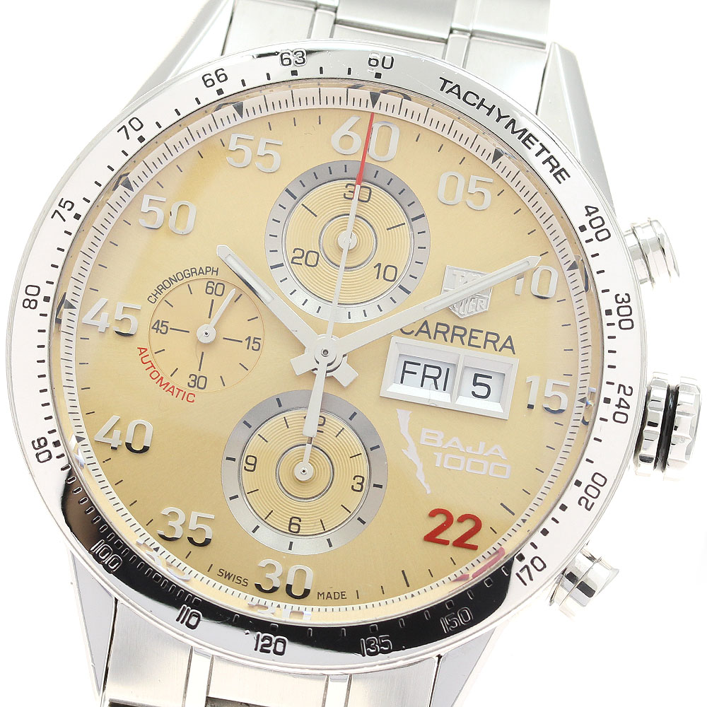 タグホイヤー TAG HEUER CV2A1H.BA0796 カレラ バハ カリフォルニア 1000 クロノグラフ 自動巻き メンズ 良品 保証書付き_941999【中古】
