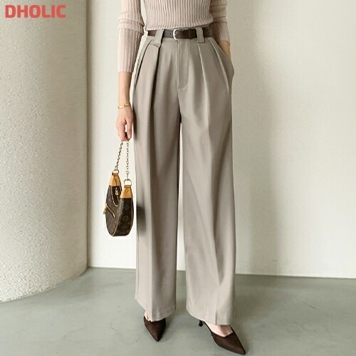 ベルト付ワイドツータックスラックス・1936900