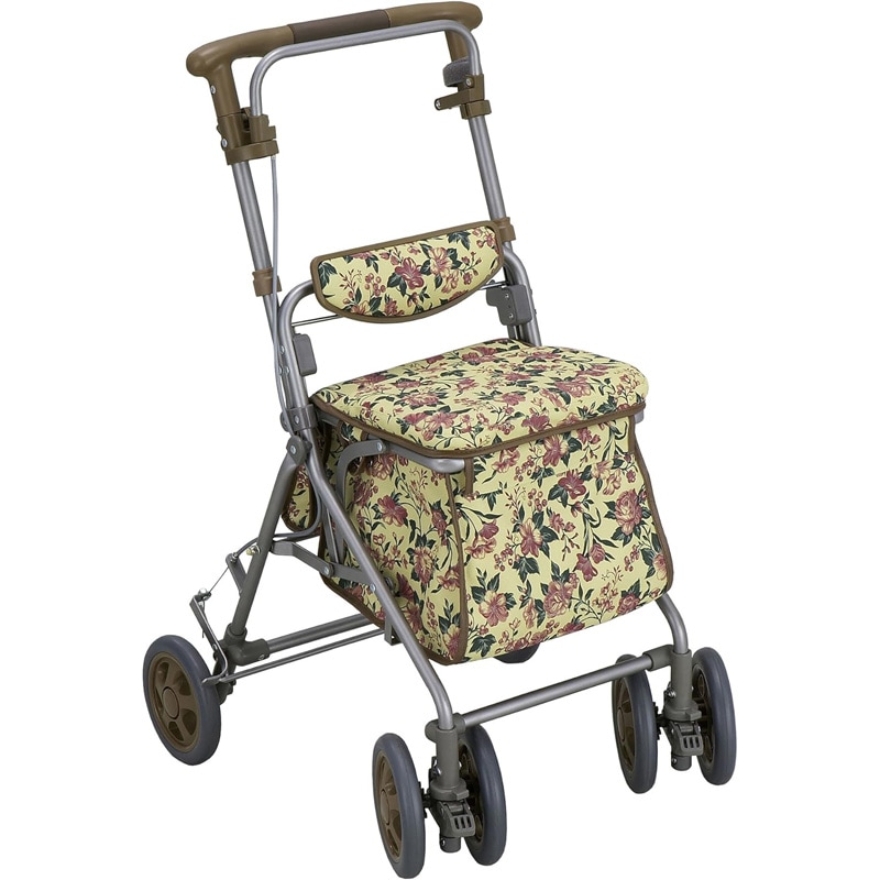 島製作所 アルト シルバーカー 花柄ブラウン 16,800円