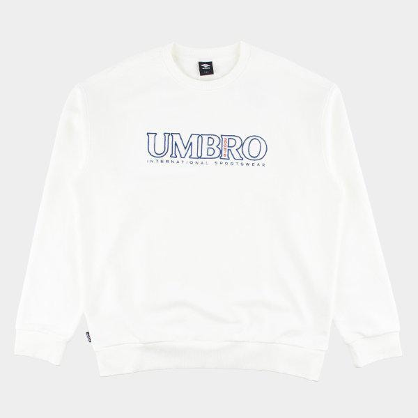 エッセンシャルプラス刺繍レタリングスウェットシャツ UQ121CFS16 WHT_P413186414