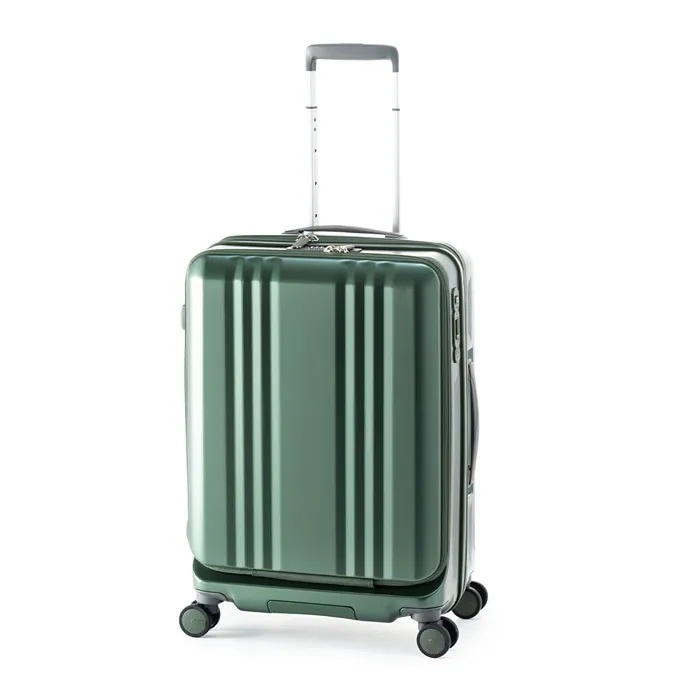 ハードキャリーケース デカかるEdge Front Open 5～7泊 55L+10L ALI-077-22FW-MGR マットグリーン