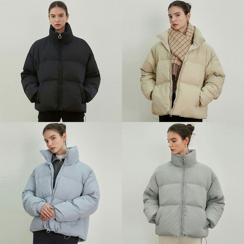 MINIMAL DOWN OVER SHORT PADDING / 4 color ダウンジャケット/韓国公式ブランド