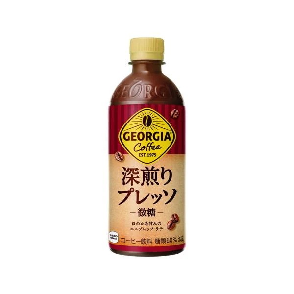 【2ケース】ジョージア 深煎りプレッソ 微糖 500ml PET*48本[コカ・コーラ]