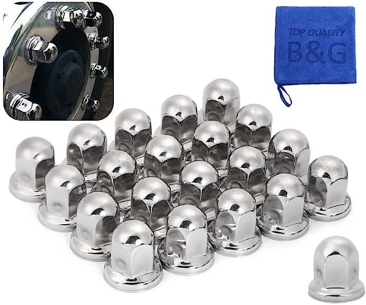 ナットキャップ カバー ISO 33mm 高さ51mm 21個セット ミドル ステンレス 丸型 大型10穴用 デコトラ 汎用