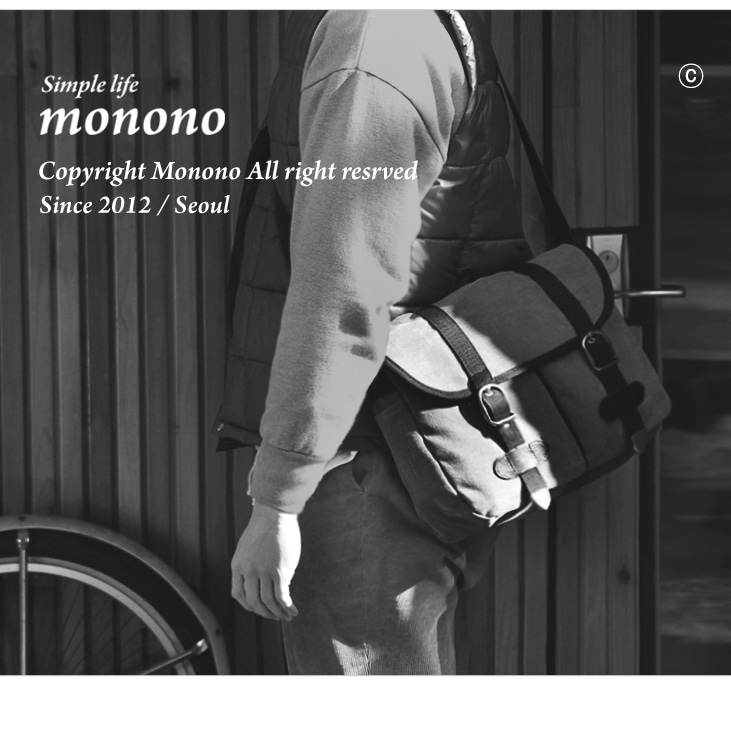 Vintage Brief Bag_Waxed Canvas チャコール/キャメル ビジネスバック