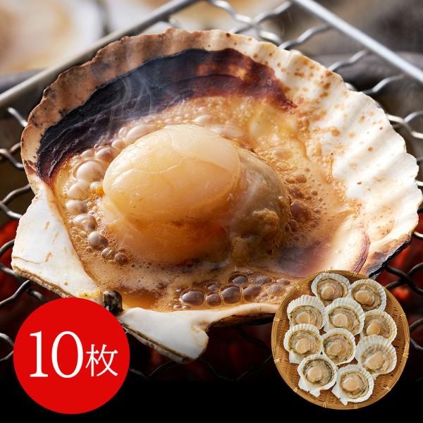 北海道産 帆立片貝 10枚 SISK 4,860円