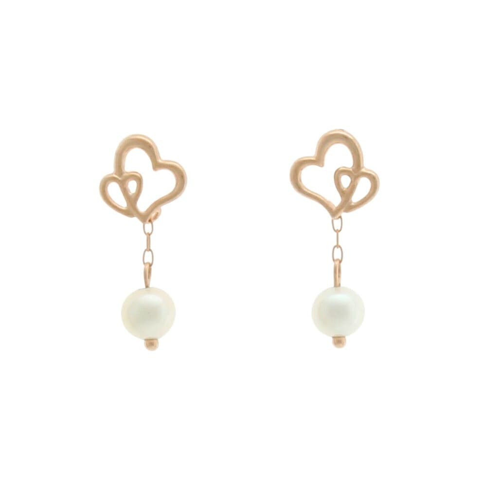 リボン済＆紙袋 ピアス 正規品 レディース ハートモチーフピアス 真珠 パール アクセサリー ジュエリー K10ピンクゴールド 女性 プレゼント ギフト 祝い