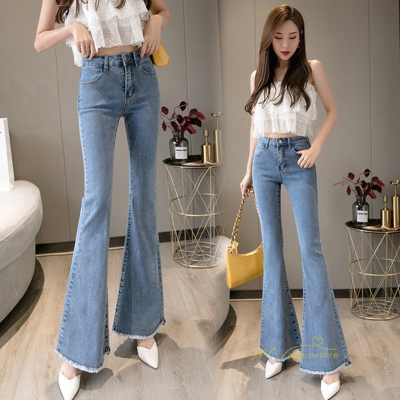Qoo10] デニムパンツ フレアパンツ ブーツカット : レディース服