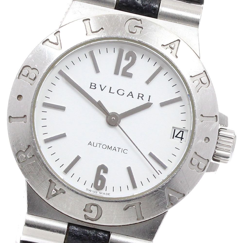 ブルガリ BVLGARI LCV29S ディアゴノ デイト 自動巻き レディース _934555【中古】