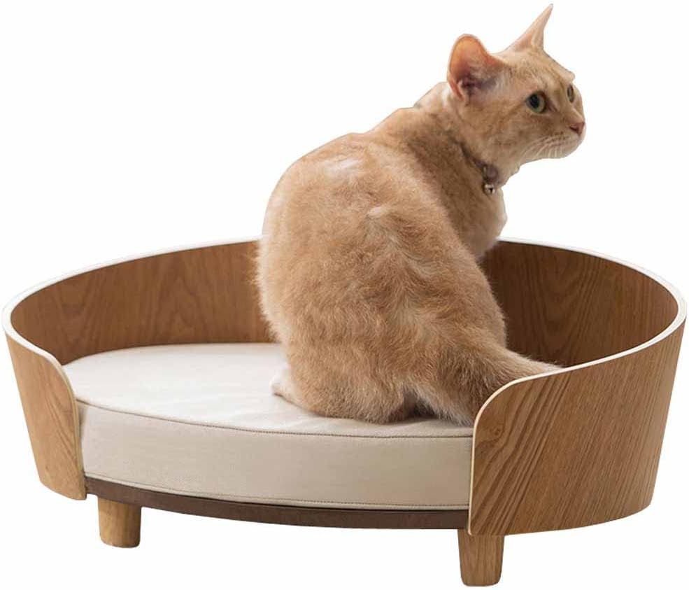 猫 ベッド 犬 ベッド プライウッド オーバルペットベッド インテリア PW-OPB49 ナチュラル