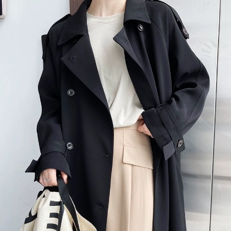 アウター コート ロングコート 上着 ロング丈 袖付き 長袖 襟付き 前開き ダブルボタン ポケット かわいい 大人可愛い きれいめ シンプル 大人 上品 おしゃれ かっこいい 大人女子 レトロ