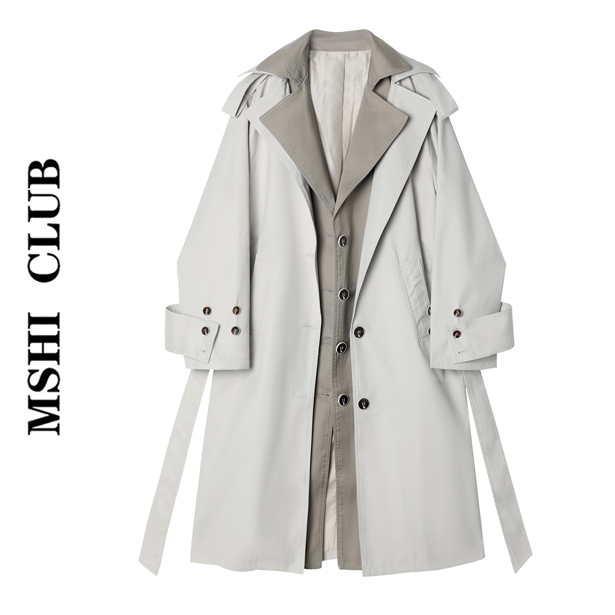 トレンチコート ジャケット レディース. レトロ. ルーズ カジュアル ロングコート コート