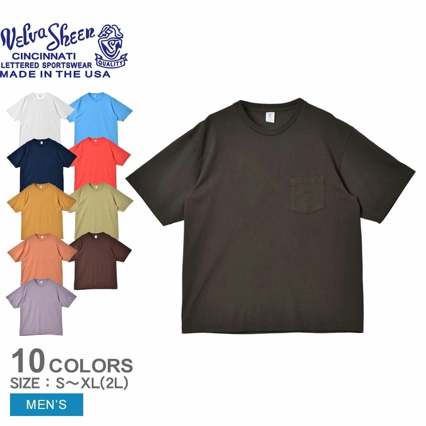 1パック クルーネック S/S Tシャツ 162320 メンズ トップス インナー ウエア 無地 半袖 クルーネック ブランド おしゃれ カジュアル ストリート シンプル ポケット