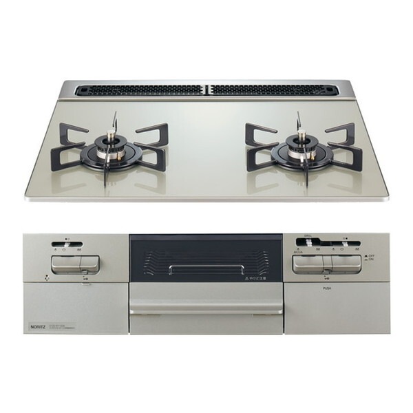 N2WV8RWTP2SI-13A ムーンシルバー Fami (ファミ) ビルトインガスコンロ (都市ガス用・2口・60cm)