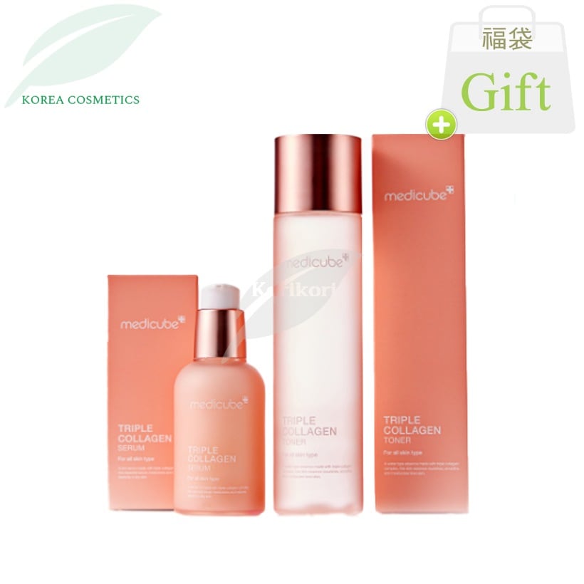 [リニューアル] コラーゲン2種セット トリプルコラーゲン4.0 (トナー140ml・セラム55ml) 肌弾力 アップ セラム