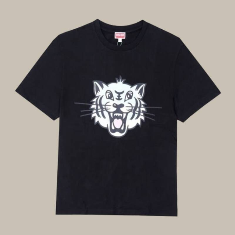 ケンゾー FF55TS5334SG 99J ハッピータイガー メンズ半袖Tシャツ