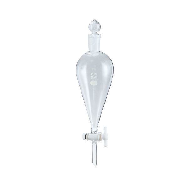 [柴田科学]分液ロート スキーブ形 PTFEコック付 200mL